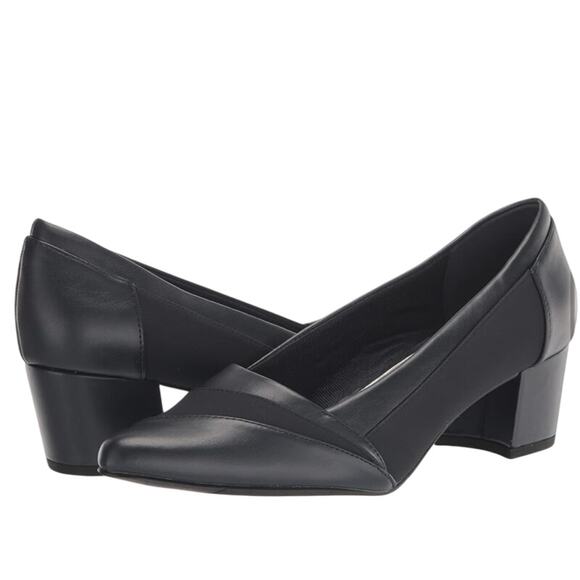 Easy Street Janora Block Heel Pumps in Navy, Size Womens 11, New in Box - Picture 1 of 10
